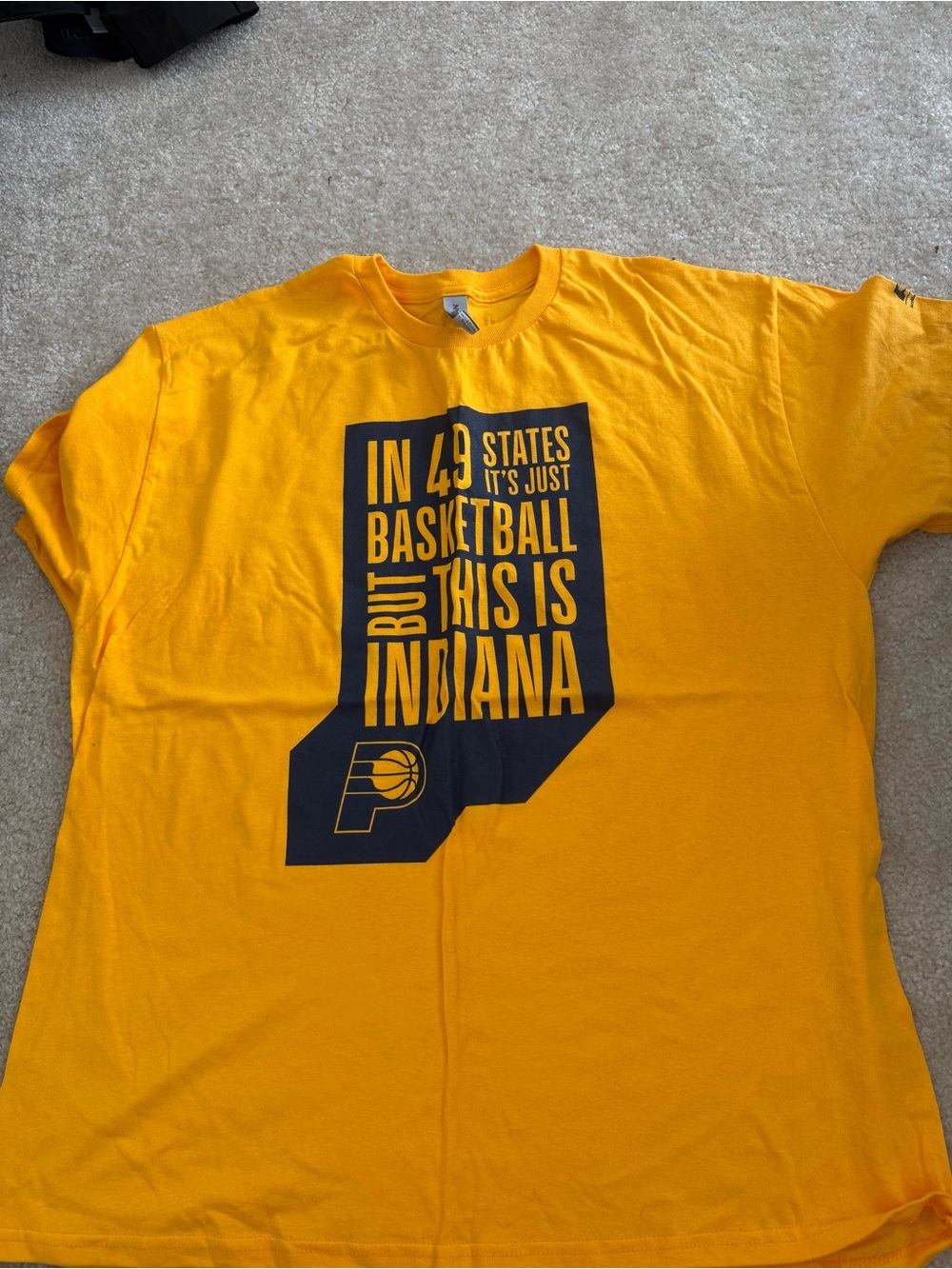Pacers Yellow Heavy Cotton T-Shirt